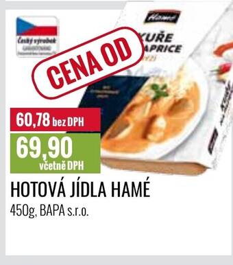 Ratio HOTOVÁ JÍDLA HAMÉ 450 g nabídka