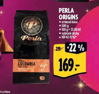Albert Perla origins zrnková káva nabídka