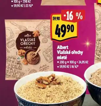 Albert Albert vlašské ořechy mleté nabídka