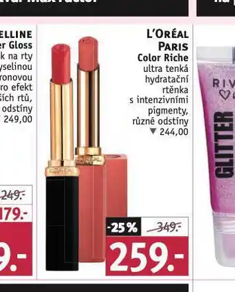 Rossmann Loreal paris rtěnka nabídka