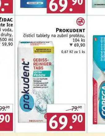 Rossmann Prokudent čistící tablety na zubní protézy nabídka