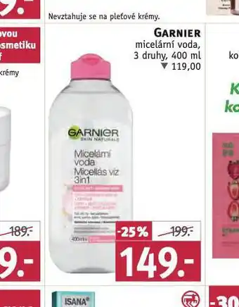 Rossmann Garnier micelární voda nabídka