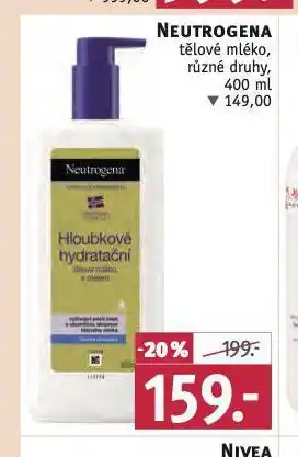 Rossmann Neutrogena tělové mléko nabídka
