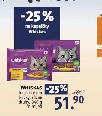 Rossmann Whiskas kapsičky pro kočky nabídka