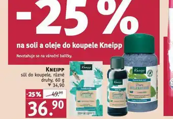 Rossmann Kneipp sůl do koupele nabídka