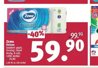 Rossmann Zewa deluxe toaletní papír nabídka