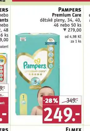 Rossmann Pampers dětské plenky nabídka