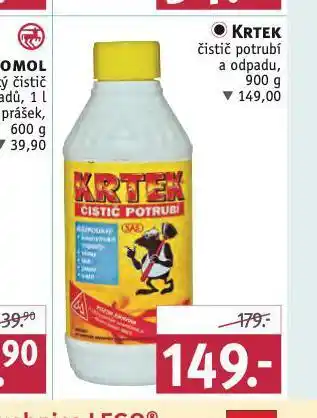 Krtek čistič potrubí a odpadu