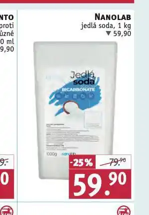 Rossmann Nanolab jedlá soda nabídka