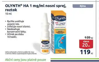 Benu Olynth nosní sprej nabídka