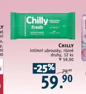 Rossmann Chilly intimní ubrousky nabídka