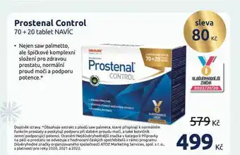 Benu Prostenal control nabídka