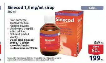 Benu Sinecod sirup nabídka