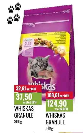 Ratio WHISKAS GRANULE 300g nabídka