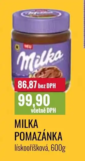 Ratio MILKA POMAZÁNKA nabídka