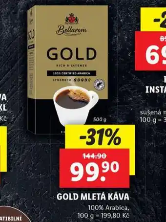 Lidl Gold mletá káva nabídka