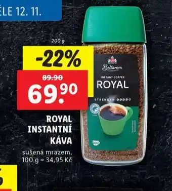 Lidl Royal instantní káva nabídka