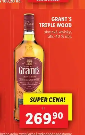 Lidl Grant´s triple wood nabídka