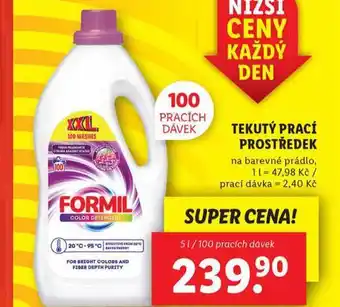 Lidl Formil tekutý prací prostředek nabídka
