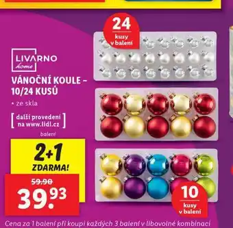Lidl Vánoční koule nabídka