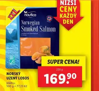 Lidl Norský uzený losos nabídka