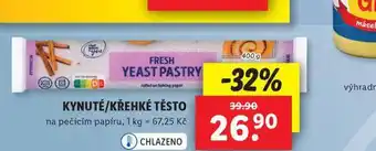 Lidl Kynuté / křehké těsto nabídka