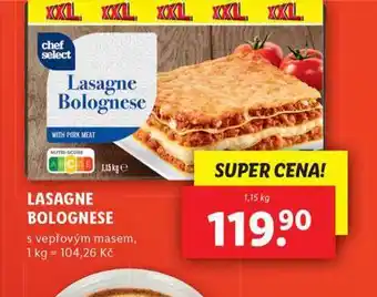 Lidl Lasagne bolognese nabídka