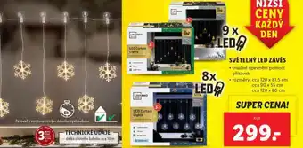 Lidl Světelný led závěs nabídka