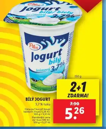 Lidl Bílý jogurt nabídka
