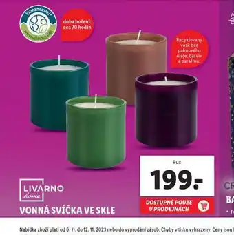 Lidl Vonná svíčka ve skle nabídka