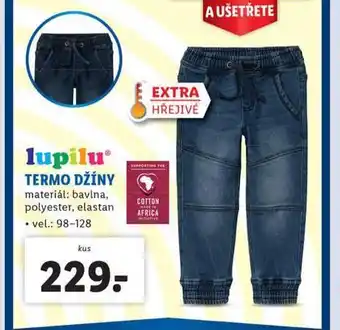 Lidl Termo džíny nabídka