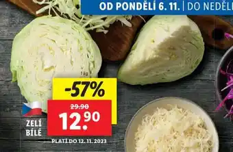 Lidl Bílé zelí nabídka