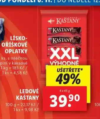 Lidl Ledové kaštany nabídka