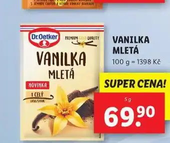 Lidl Dr. oetker vanilka mletá nabídka