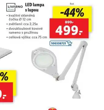 Lidl Led lampa s lupou nabídka