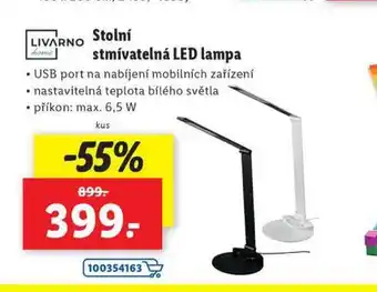 Lidl Stolní stmívatelná led lampa nabídka