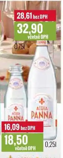 Ratio Acqua panna 0,25l, 0,75l nabídka