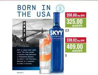 Ratio Skyy vodka 0,7l, 1l nabídka