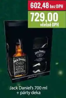 Ratio Jack daniel's 700 ml + párty deka nabídka