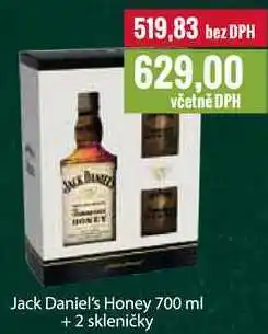 Ratio Jack daniel's honey 700 ml + 2 skleničky nabídka