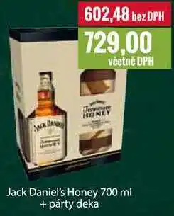 Ratio Jack daniel's honey 700 ml + párty deka nabídka