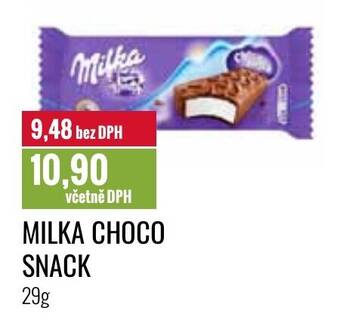 Ratio MILKA CHOCO SNACK 29g nabídka