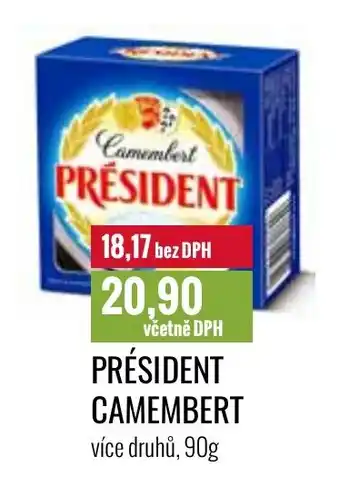 Ratio PRÉSIDENT CAMEMBERT nabídka