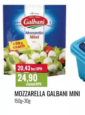 Ratio MOZZARELLA GALBANI MINI 150g+30g nabídka