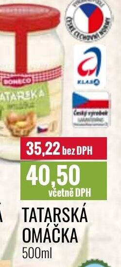 Ratio TATARSKÁ OMÁČKA 500ml nabídka