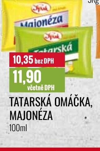 Ratio TATARSKÁ OMÁČKA, MAJONÉZA 100ml nabídka