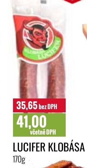 Ratio LUCIFER KLOBÁSA 170 g nabídka