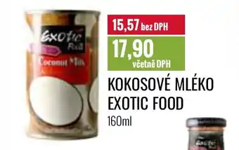 Ratio KOKOSOVÉ MLÉKO EXOTIC FOOD 160ml nabídka