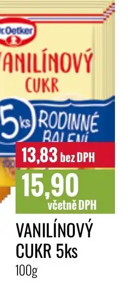 Ratio VANILÍNOVÝ CUKR 5ks nabídka