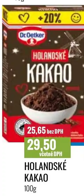 Ratio HOLANDSKÉ KAKAO nabídka